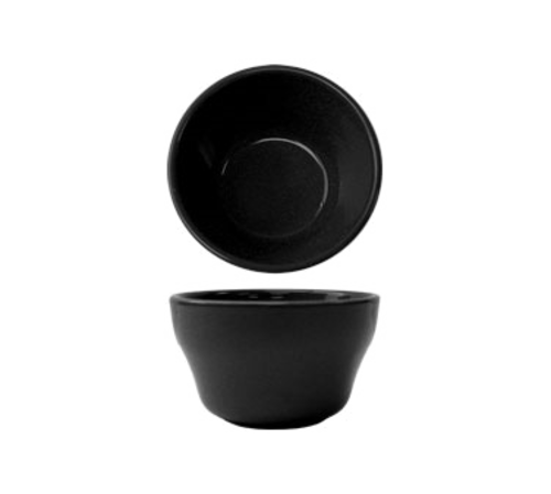 ITI 8 oz Round Cancun™ Bouillon Cup - Ceramic, Black (CA-4-B)-cityfoodequipment.com