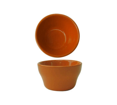 ITI 8 oz Round Cancun™ Bouillon Cup - Ceramic, Orange (CA-4-O)-cityfoodequipment.com