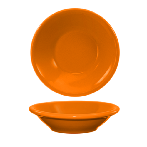 ITI 5 oz Round Cancun™ Fruit Bowl - Ceramic, Orange (CAN-11-O)-cityfoodequipment.com