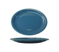 ITI 9 3/4" x 7 1/2" Oval Cancun™ Platter - Ceramic, Light Blue (CAN-12-LB)-cityfoodequipment.com