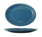 ITI 13 1/4" x 10 3/8" Oval Cancun™ Platter - Ceramic, Light Blue (CAN-14-LB)-cityfoodequipment.com