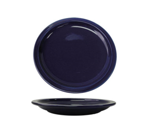 ITI 7 1/4" Round Cancun™ Plate - Ceramic, Cobalt Blue (CAN-7-CB)-cityfoodequipment.com