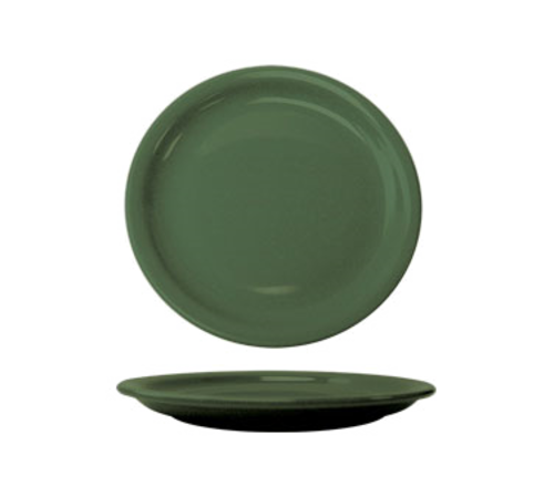 ITI 7 1/4" Round Cancun™ Plate - Ceramic, Green (CAN-7-G)-cityfoodequipment.com