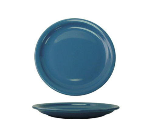ITI 7 1/4" Round Cancun™ Plate - Ceramic, Light Blue (CAN-7-LB)-cityfoodequipment.com