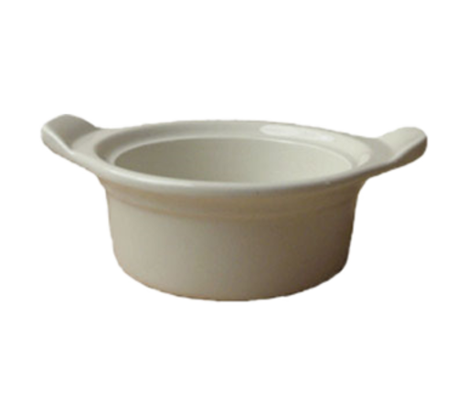 ITI 16 oz Round Casserole Dish - Ceramic, American White (CAS-6-AW)-cityfoodequipment.com