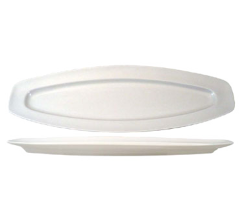ITI 19" Oval Bristol Fish Platter - Porcelain, Bright White (BL-1900)-cityfoodequipment.com