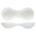 ITI 6 oz Rectangular Bristol™ Compartment Dish - Porcelain, Bright White (BL-975)-cityfoodequipment.com