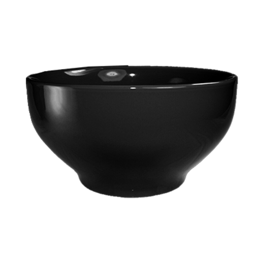 ITI 16 oz Round Cancun™ Bowl - Ceramic, Black (CA-43-B)-cityfoodequipment.com