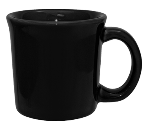 ITI 11 oz Cancun™ Delaware Mug - Ceramic, Black (CA-38-B)-cityfoodequipment.com