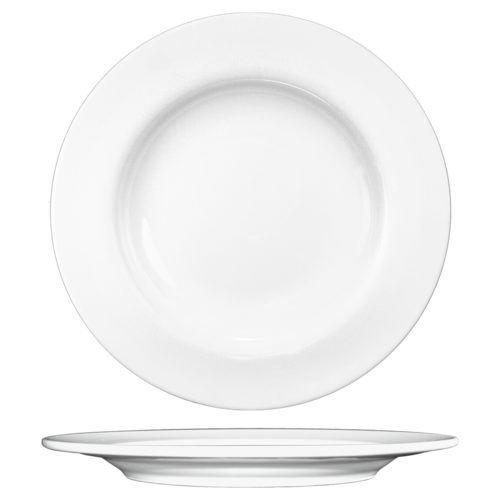 ITI 9" Round Bristol™ Plate - Porcelain, Bright White (BL-88)-cityfoodequipment.com
