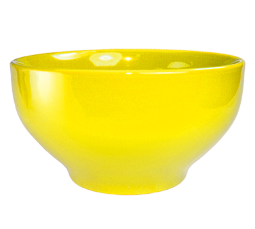 ITI 44 oz Round Cancun™ Bowl - Ceramic, Yellow (CA-44-Y)-cityfoodequipment.com