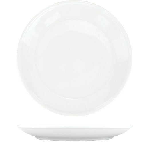ITI 8 7/8" Round Brighton™ Healthcare Plate - Porcelain, European White (BR-888)-cityfoodequipment.com
