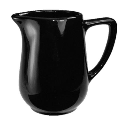 ITI 13 oz Cancun™ Creamer - Ceramic, Black (CA-60-B)-cityfoodequipment.com