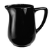 ITI 13 oz Cancun™ Creamer - Ceramic, Black (CA-60-B)-cityfoodequipment.com