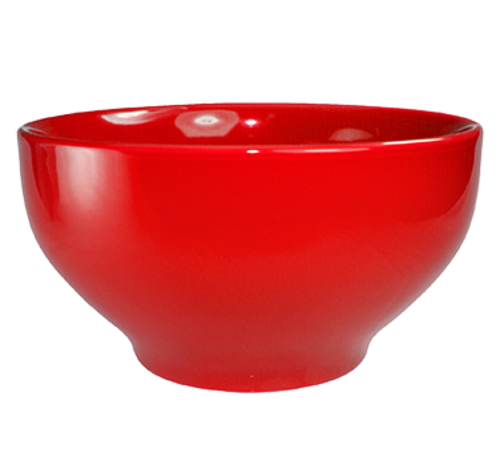 ITI 144 oz Round Cancun™ Bowl - Ceramic, Crimson Red (CA-45-CR)-cityfoodequipment.com