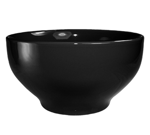 ITI 144 oz Round Cancun™ Bowl - Ceramic, Black (CA-45-B)-cityfoodequipment.com