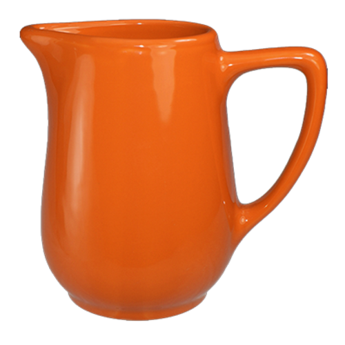 ITI 13 oz Cancun™ Creamer - Ceramic, Orange (CA-60-O)-cityfoodequipment.com
