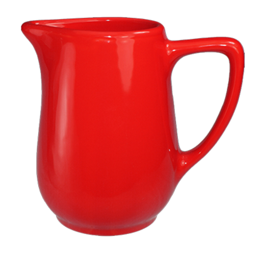 ITI 13 oz Cancun™ Creamer - Ceramic, Crimson Red (CA-60-CR)-cityfoodequipment.com