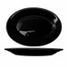 ITI 15 1/2" x 10 1/2" Oval Cancun™ Platter - Ceramic, Black (CA-51-B)-cityfoodequipment.com