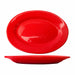 ITI 15 1/2" x 10 1/2" Oval Cancun™ Platter - Ceramic, Crimson Red (CA-51-CR)-cityfoodequipment.com