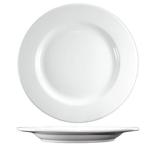 ITI 11" Round Dover™ Plate - Ceramic, European White (DO-211)-cityfoodequipment.com
