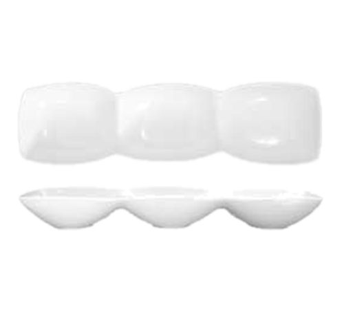 ITI 21 oz Rectangular Bowl Platter - Porcelain, Bright White (FA3-165)-cityfoodequipment.com