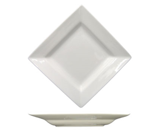 ITI 8" Square Elite™ Platter - Porcelain, Bright White (EL-208)-cityfoodequipment.com