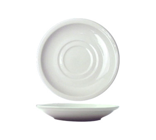 ITI 6" Round Dover™ Saucer - Porcelain, European White (DO-2)-cityfoodequipment.com