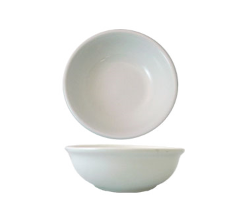 ITI 10 oz Round Dover™ Oatmeal/Nappie Bowl - Porcelain, European White (DO-24)-cityfoodequipment.com