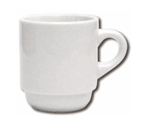 ITI 3 oz Dover™ A.D. Cup - Ceramic, European White (DO-35)-cityfoodequipment.com