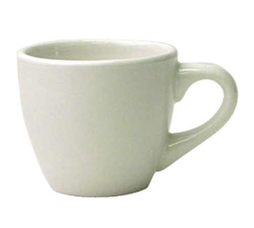 ITI 3 1/2 oz Dover™ A.D. Cup - Ceramic, European White (DO-37)-cityfoodequipment.com