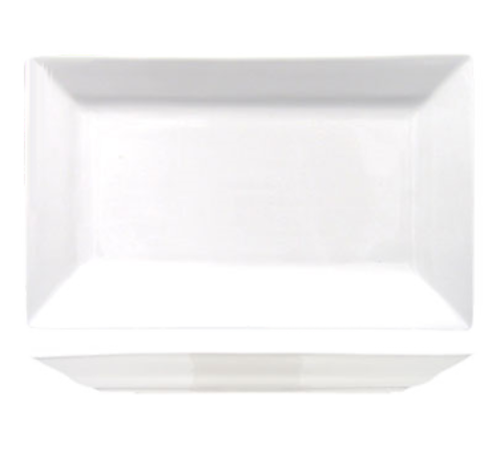 ITI 11 3/4" x 6 3/4" Rectangular Elite™ Platter - Porcelain, Bright White (EL-21)-cityfoodequipment.com