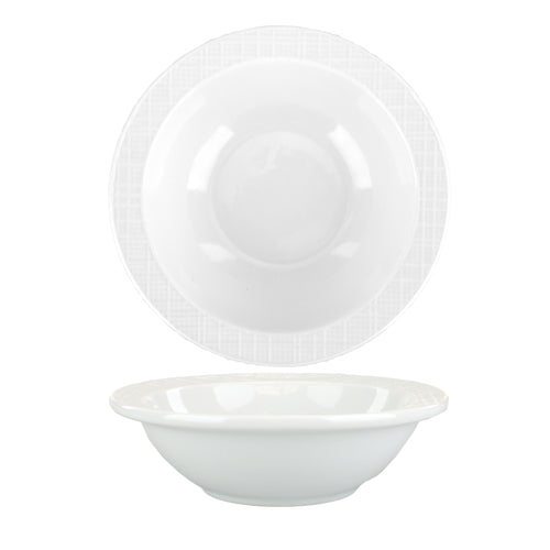 ITI 6 oz Round Dresden™ Fruit Bowl - Porcelain, Bright White (DRN-11)-cityfoodequipment.com