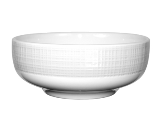 ITI 18 oz Round Dresden™ Nappie/Oatmeal Bowl - Porcelain, Bright White (DR-15)-cityfoodequipment.com