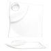 ITI 12" Square Elite™ Party Plate - Porcelain, Bright White (EL-1200)-cityfoodequipment.com