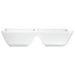 ITI 2 oz Rectangular Elite™ Sauce Dish - Porcelain, European White (EL-202)-cityfoodequipment.com