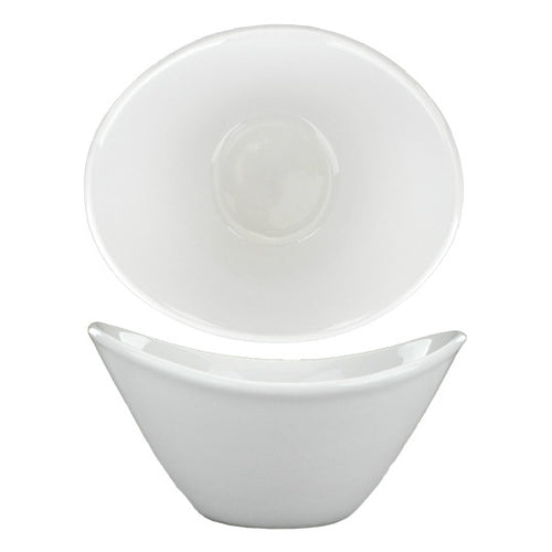 ITI 7 oz Oval Dover™ Bowl - Porcelain, European White (DO-910)-cityfoodequipment.com