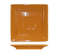 ITI 5 7/8" Square Elite Harvest™ Saucer - Porcelain, Butternut (EL-2-BN)-cityfoodequipment.com