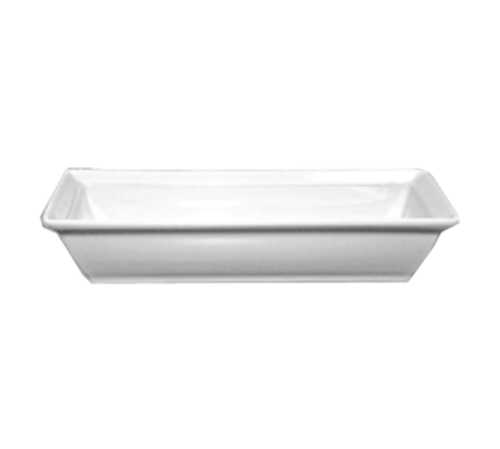 ITI 6 oz Rectangular Elite™ Bowl - Porcelain, Bright White (EL-73)-cityfoodequipment.com