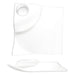 ITI 8" Square Elite™ Party Plate - Porcelain, Bright White (EL-800)-cityfoodequipment.com
