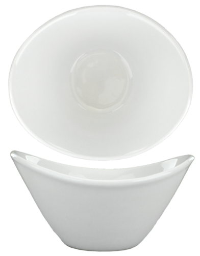 ITI 13 oz Oval Dover™ Bowl - Porcelain, European White (DO-922)-cityfoodequipment.com