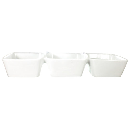 ITI 30 oz Rectangular Elite™ Bowl Dish - Porcelain, Bright White (EL-333)-cityfoodequipment.com