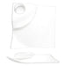 ITI 10" Square Elite™ Party Plate - Porcelain, Bright White (EL-1000)-cityfoodequipment.com