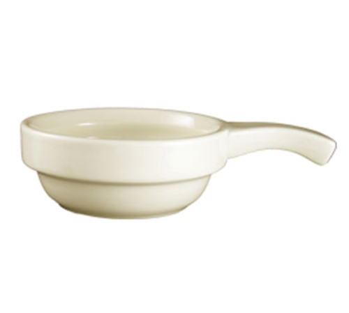 ITI 8 oz Round Soup Crock - Ceramic, American White (OSC-10-H)-cityfoodequipment.com