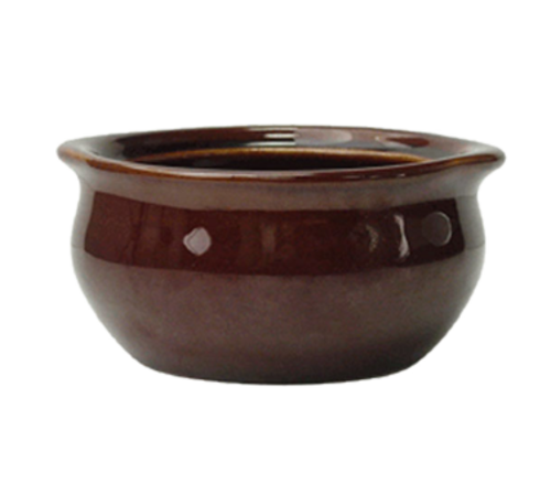 ITI 12 oz Soup Crock - Ceramic, Caramel (OSC-12)-cityfoodequipment.com