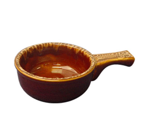 ITI 12 oz Round Soup Crock - Ceramic, Caramel (OSC-15-H)-cityfoodequipment.com