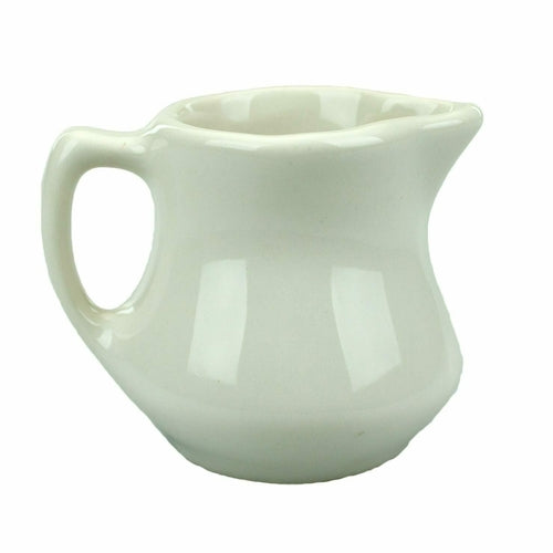 ITI 4 oz Roma™ Creamer - Ceramic, American White (PC-5-AW)-cityfoodequipment.com