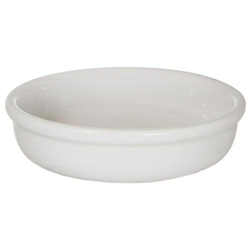 ITI 8 oz Round CrÃ¨me Brulee - Ceramic, European White (OB-55-EW)-cityfoodequipment.com