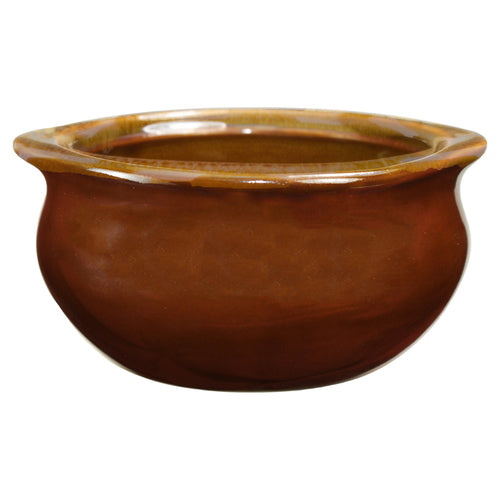 ITI 12 oz Soup Crock - Ceramic, Caramel (OSC-122-B)-cityfoodequipment.com
