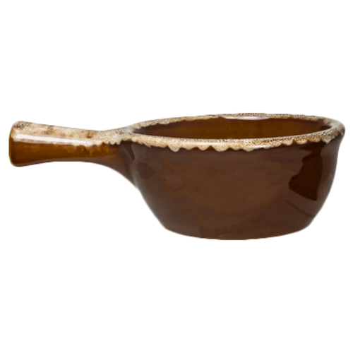 ITI 8 1/2 oz Round Soup Crock - Ceramic, Caramel (OSC-55H)-cityfoodequipment.com